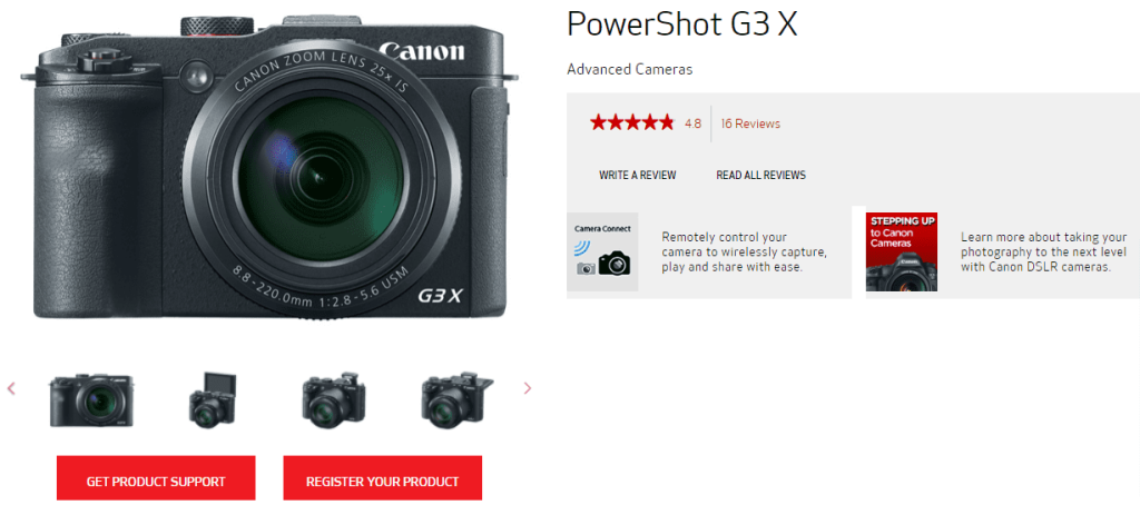 Canon - Advanced Cameras - PowerShot G3 X