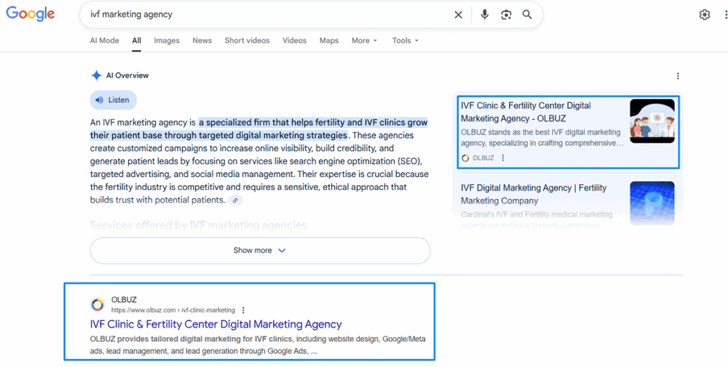 IVF Marketing Agency OLBUZ