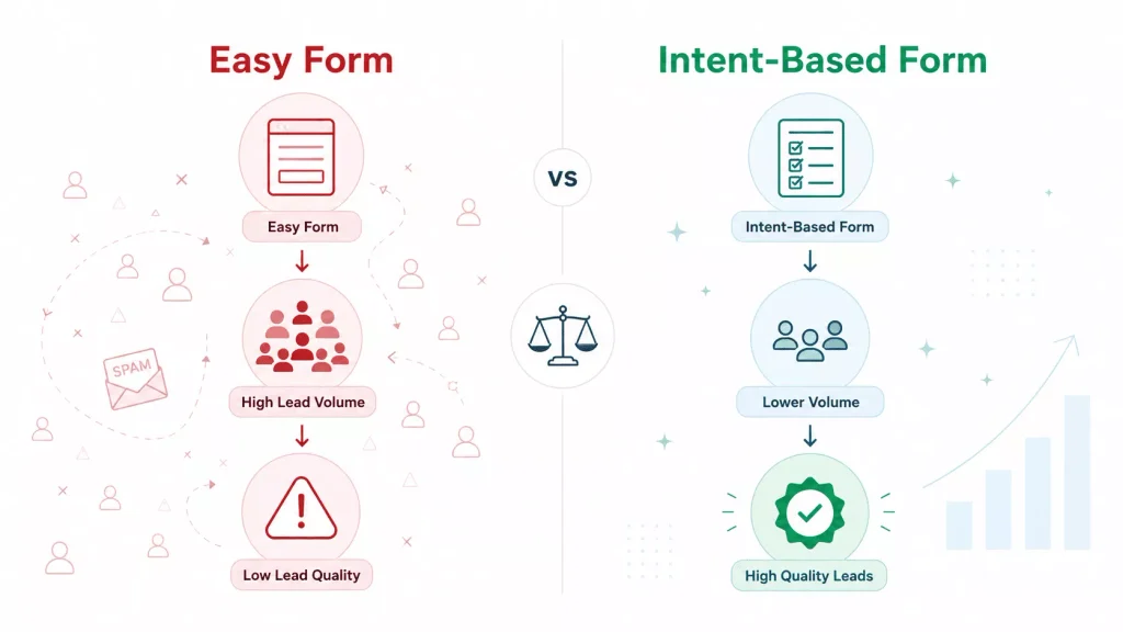 The Real Problem: Easy Forms vs. Useful Leads